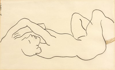 Lot 155 - Horace Brodzky (1885-1969) Reclining Nude,...