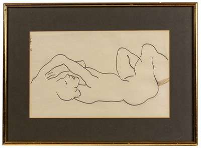 Lot 155 - Horace Brodzky (1885-1969) Reclining Nude,...