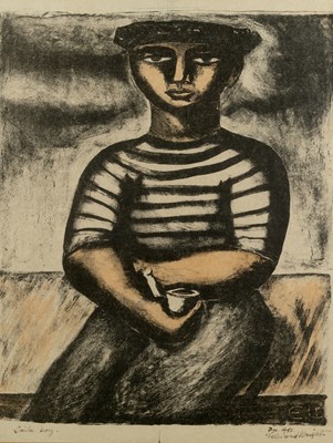 Lot 179 - Edward Wright (1912-1988) Sailor Boy, 1943...