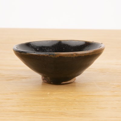 Lot 90 - Tenmoku glaze small tea bowl Chinese of...