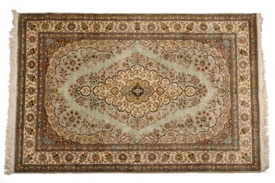 Lot 518 - Two Persian silk rugs