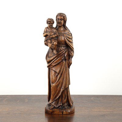 Lot 38 - Religious carving 19th Century, 'Virgin and...