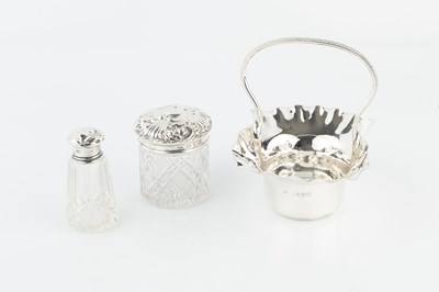 Lot 299 - A late Victorian silver basket, with shaped...