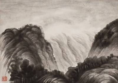 Lot 352 - Chiang Yee (Chinese, 1903-1977) ink and wash...