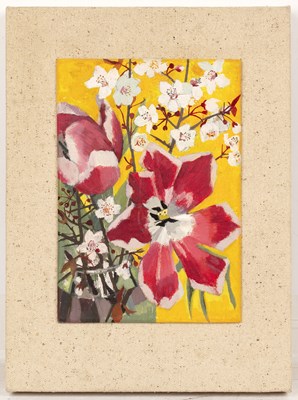 Lot 124 - Norma Jameson (b.1933) 'Tulips and prunus...