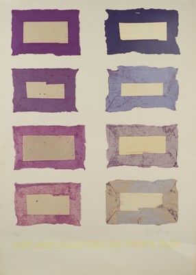 Lot 360 - Tom Phillips (1937-2022) Linoleum, 1976 signed,...