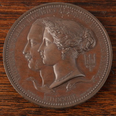 Lot 347 - 1851 Great Exhibition Prize medal bronze, 77mm...