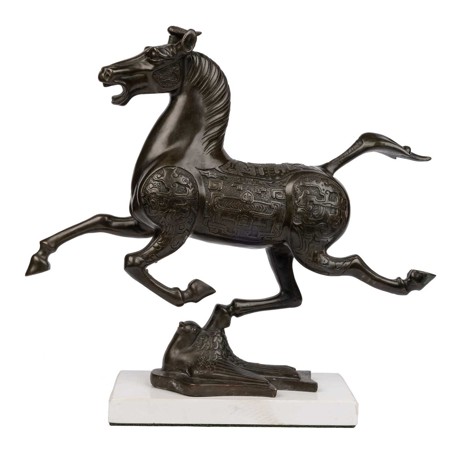 Lot 189 - A bronze replica of The Flying Horse of Gansu