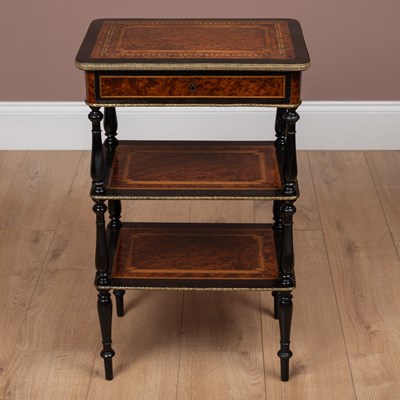 Lot 233 - An étagère style worktable