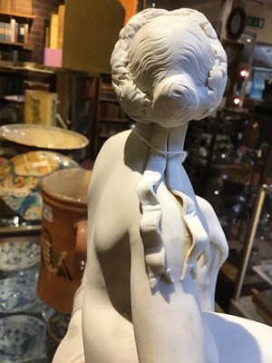 Lot 39 - A 19th century Minton Parian-ware porcelain...