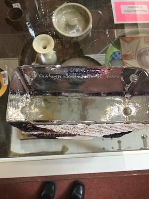 Lot 747 - Caithness Glass Moonlit peaks glass block...