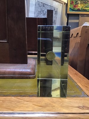 Lot 747 - Caithness Glass Moonlit peaks glass block...