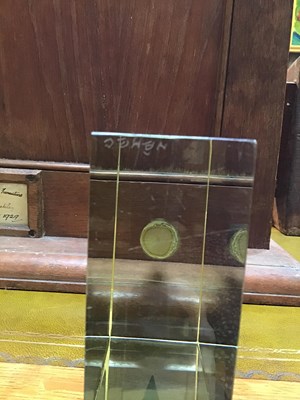 Lot 747 - Caithness Glass Moonlit peaks glass block...