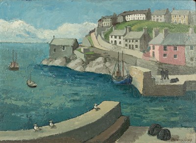 Lot 119 - Barbara Greg (1900-1983) Porthleven Harbour...