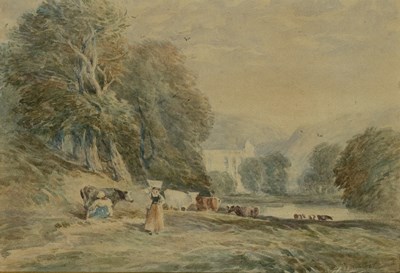 Lot 165 - Attributed to David Cox (1783-1859) Dairy...