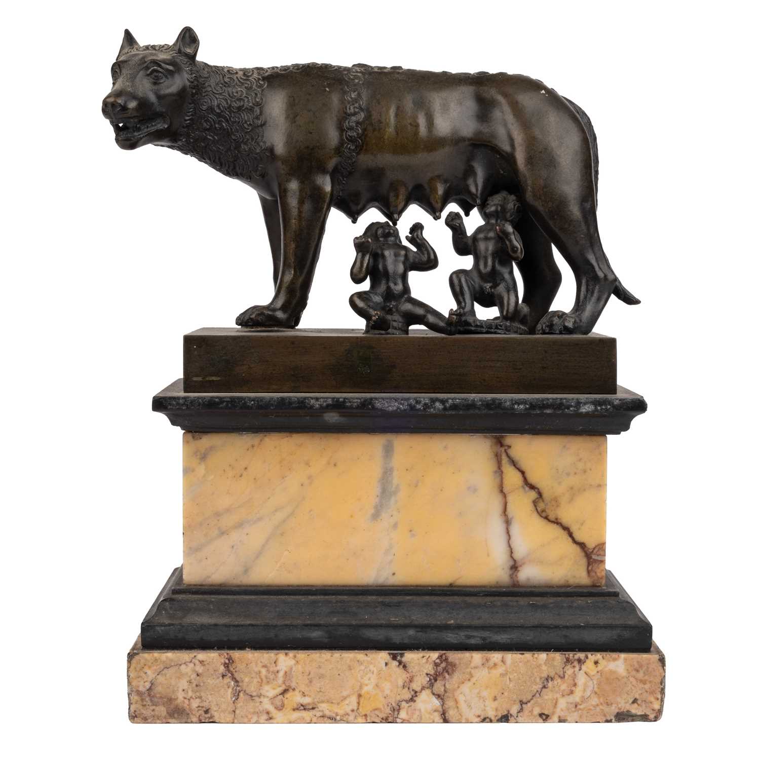 Lot 52 - A bronze cast statue of the Capitoline Wolf