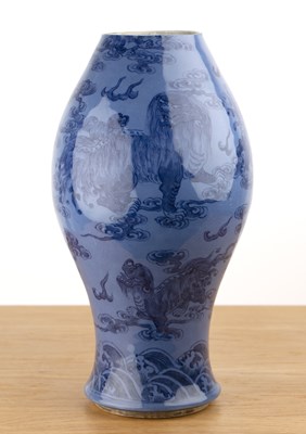 Lot 167 - Powder blue bottle vase Chinese, 18th Century...