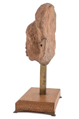 Lot 130 - An ancient Indian terracotta pottery head 16cm...