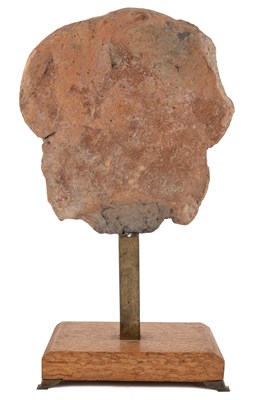 Lot 130 - An ancient Indian terracotta pottery head 16cm...