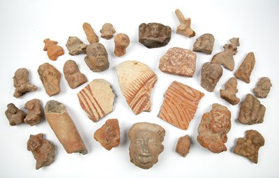 Lot 131 - A collection of ancient Indian terracotta...