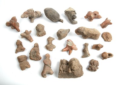 Lot 132 - A collection of ancient Indian terracotta...