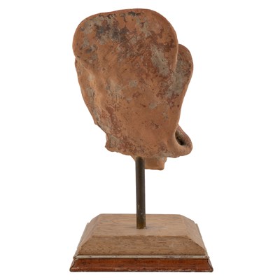 Lot 133 - An ancient Indian terracotta head 10cm wide...