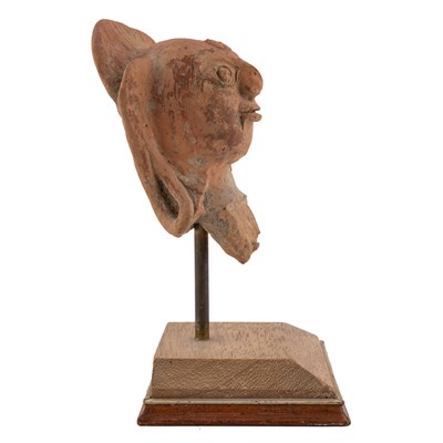 Lot 133 - An ancient Indian terracotta head 10cm wide...