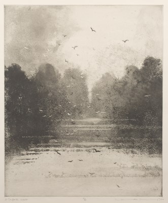 Lot 340 - Norman Ackroyd (b.1938) A Suffolk Mere signed,...