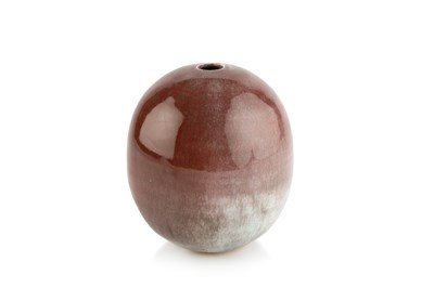 Lot 571 - Derek Davis (1926-2008)​ Cylindrical pot red...