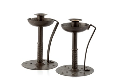 Lot 741 - Hugo Berger for Goberg A pair of Arts & Crafts...