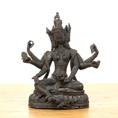 Lot 393 - Statue of Vasudhara Sino-Tibetan the figure...