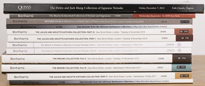 Lot 351 - Collection of catalogues on netsukes to...