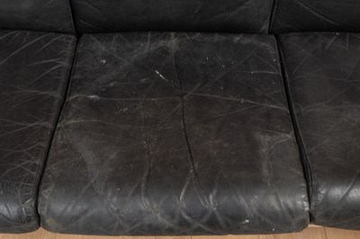 Lot 1122 - A pair of tubular chrome and leather sofas by Rodney Kinsman for OMK