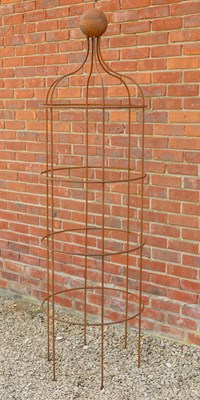 Lot 1231 - A wrought iron plant support