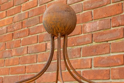 Lot 1231 - A wrought iron plant support