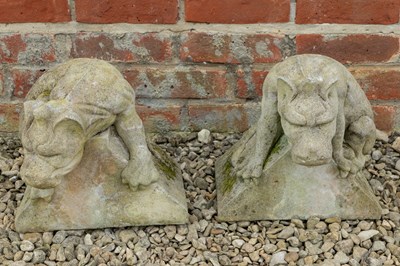 Lot 1227 - A pair of old gate post finials