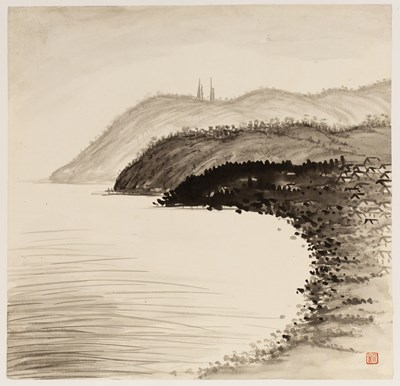 Lot 361 - Chiang Yee (Chinese, 1903-1977) ink and wash...