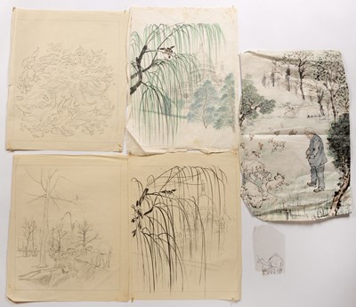 Lot 363 - Chiang Yee (Chinese, 1903-1977) watercolour...