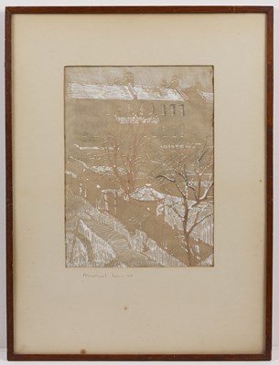 Lot 206 - Michael Fussell (1927-1974) Three townscapes...