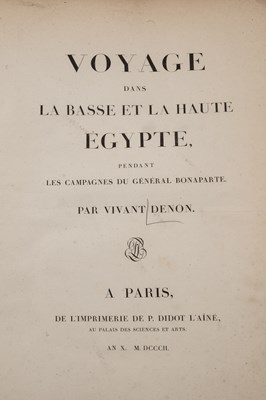 Lot Denon (Dominique Vivant,Baron) (1747-1825)...
