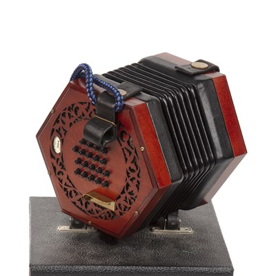 Lot 127 - An hexagonal concertina by R. Morse & Co, with...