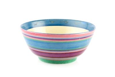 Lot 737 - Clarice Cliff Fantasque bowl painted with...