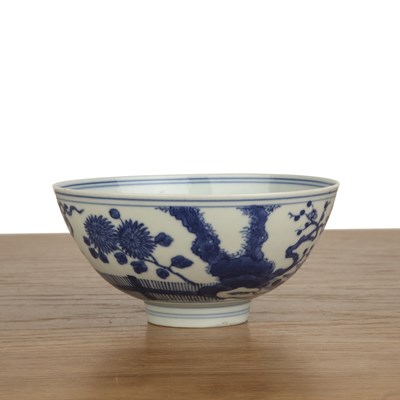 Lot 450 - Blue and white bowl Chinese, 20th Century...