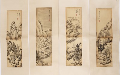 Lot 305 - Collection of scrolls Chinese, 20th Century...