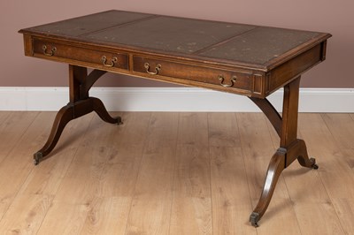 Lot 387 - A Regency style mahogany library centre table