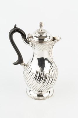 Lot 307 - A late Victorian silver hot water pot, of...