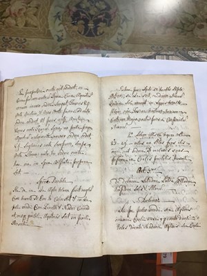 Lot 390 - An early 18th century Latin text manuscript...