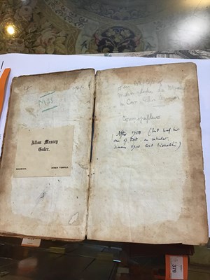 Lot 390 - An early 18th century Latin text manuscript...