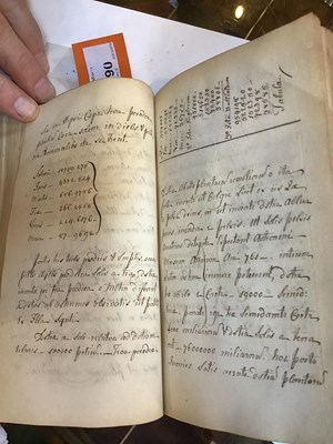 Lot 390 - An early 18th century Latin text manuscript...