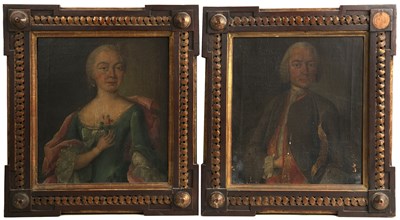 Lot 19 - 18th century French school, a pair of...